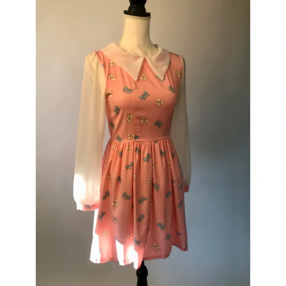 Bonne Chance Collections bow print dress🎀 - Picture 1 of 5